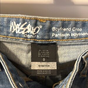 Mossimo Supply Co. Denim Blue Boyfriend Crop Jeans